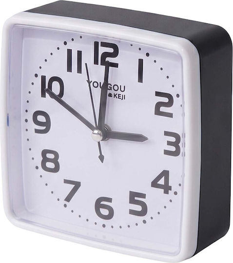 Avizar Table Clock Bedroom 13cm Clear Precise Time Display Black