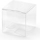 PartyDeco Cutie Pentru Cadou Transparentă 5x5x5cm 10 Bucăți