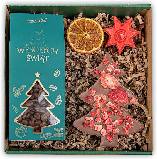 Gift Set In A Box Christmas Santa Claus Gift Coffee Chocolate Box