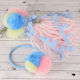 Set 60 Bucăți Pompoane Pufoase Decorative Pastelate