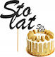 Topper Decoration Cake Ornament Sto Lat Birthday Party Black