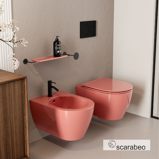 Scarabeo Slim Πάγκος χωρίς Νιπτήρα Peach