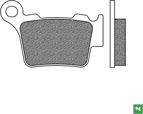 Newfren Rear Brake Pads Kh368 Dirt Race Brembo Rear