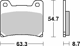 Sbs Мотоциклетни Накладки Kh88 Street Standard Керамични Черен Цвят