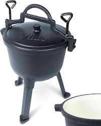 Enamelled Cast Iron Pot On Legs Lid Cast Line 4 L