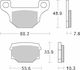 Sbs Brake Pads Kh93 Street Standard Ceramic Color Black
