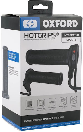 Oxford 12/2025 Heated Motorcycle Throttle Grips Advanced Sport Switch On Grip