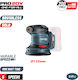 Bormann Pro BBP5413 Eccentric Sander 125mm Battery 20V Solo with Speed Setting and with Suction System