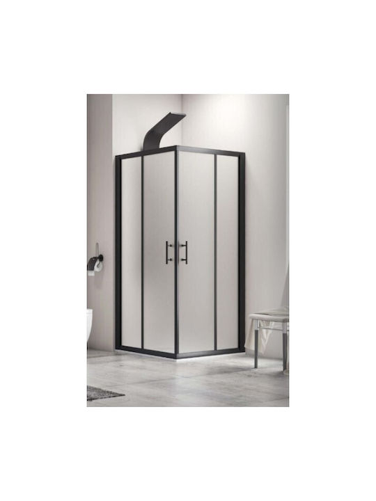 Karag Flora 100 Duschkabine mit Schiebetür 130x...