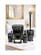 SteweHome Set Accesorii Baie Plastic Negru 5 Bucăți