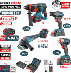 Bormann Pro BBP5438X44T4CA Σετ 4 Εργαλείων Μπαταρίας Bormann Pro BBP5438X44T4CA Σετ 4 Εργαλείων Μπαταρίας