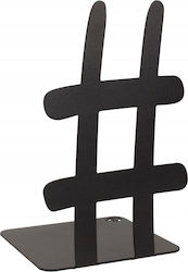 Bookend Bookshelf Steel 18 Cm Black