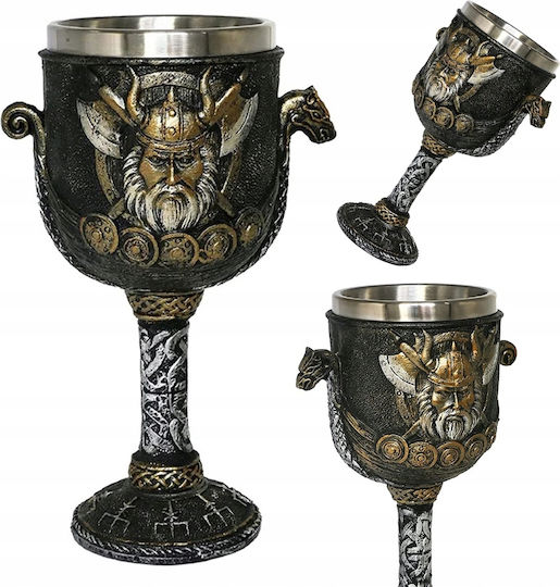 Viking Ποτήρι Κολωνάτο Πλαστικό Γκρι 160ml