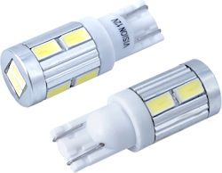 W5w LED T10 Birnen 12V 6000K Kaltes Weiß 10x SMD Canbus Vision W5w LED T10 Birnen 12V 6000K Kaltes Weiß 10x SMD Canbus Vision