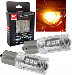 Led Bulbs P21w Ba15s Piercing Red Lenses Usa Set 2 Pieces Led Bulbs P21w Ba15s Piercing Red Lenses Usa Set 2 Pieces