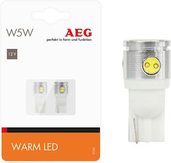2x W5w LED T10 Retrofit Birne Warmweiß Warmlicht