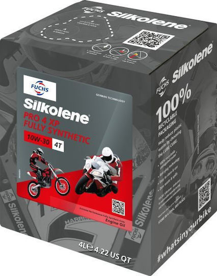Silkolene Fuchs Масло За Двигател 100% Синтетичен Естер Pro 4 Xp 10w30 4l