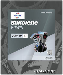 Silkolene Fuchs Минерално Двигателно Масло V-twin 20w-50 4l Cub