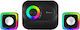 Xtrike Me SK-502 Ηχεία Υπολογιστή 2.1 με RGB Φωτισμό Μαύρα