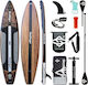 Skatinger Waverider Aufblasbare SUP Board mit Länge 3,8m Braune
