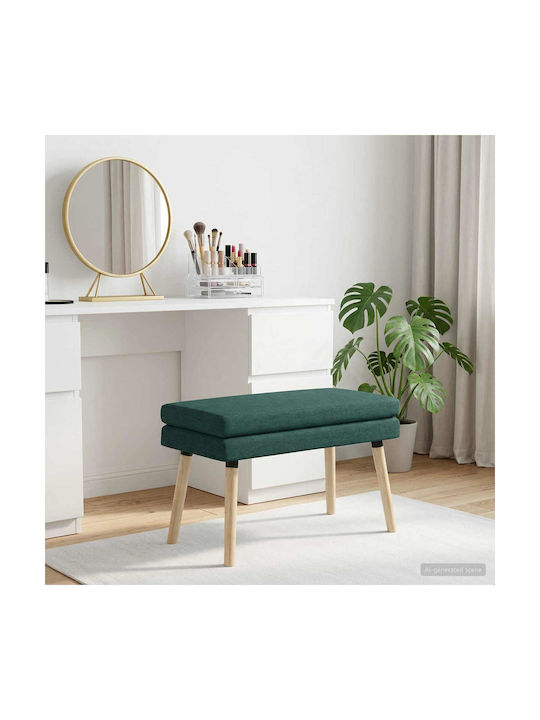 Stoff-Tabouret Mit Stoff Dunkelgrün 80x40x47cm