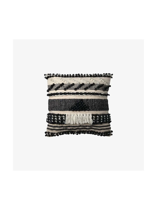 Phos & Gaia Decorative Pillow Case Minna Black and White 50x50cm