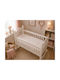 Grandes Suenos Baby Cradle Cotton Sheet Ecru Bows 50x90cm