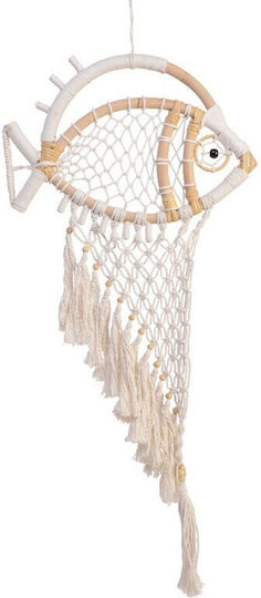 Kaemingk Macrame Hängendes Wanddekoration aus Stoff 82x42cm