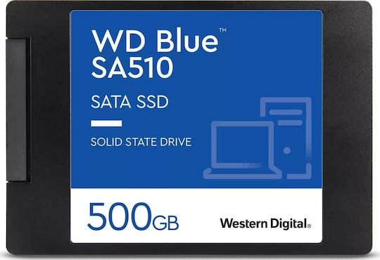 Western Digital SSD 500GB със свързване SATA III WDBB8H5000ANC-WRSN