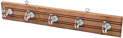 Holstar Wooden 5 Hooks 38x6x6cm