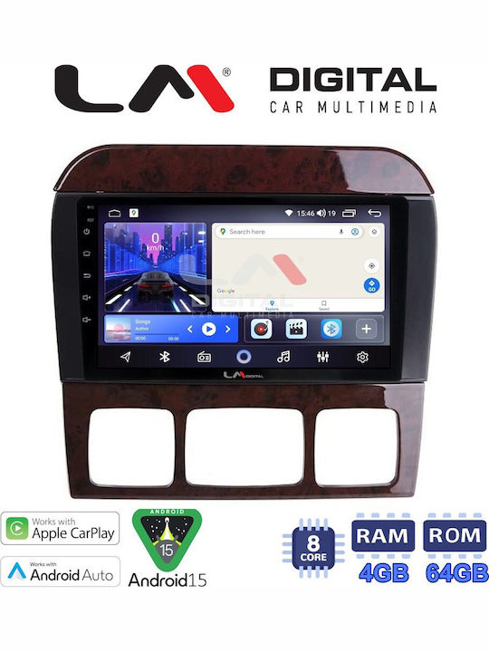 LM Digital Car Audio System for Mercedes-Benz S Class 1998 to 2005 Bluetooth USB Wi-Fi GPS Apple CarPlay Android Auto