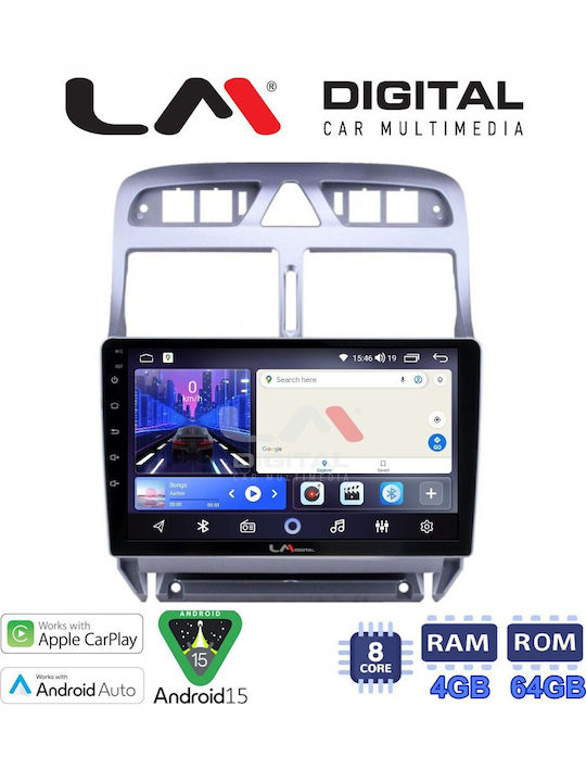 LM Digital Car Audio System for Peugeot 307 2001 > 2008 Bluetooth USB WiFi GPS Apple CarPlay Android Auto