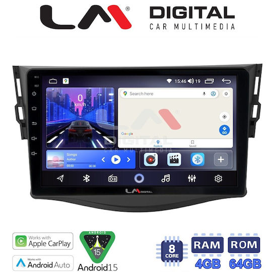 LM Digital Sistem Audio Auto Pentru Toyota RAV 4 2006 > 2012 Bluetooth USB Wi-Fi GPS Apple CarPlay Android Auto