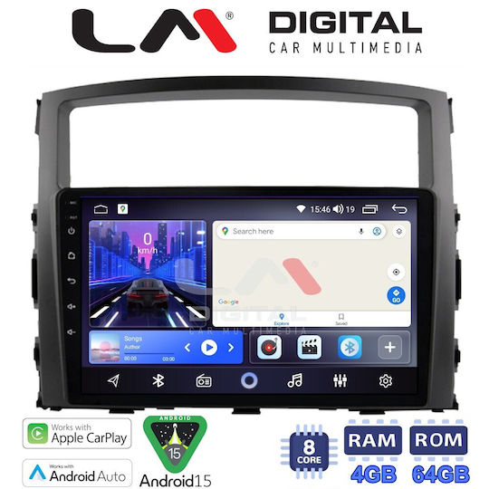 LM Digital Car Audio System for Mitsubishi Pajero 2006>2014 Bluetooth USB Wi-Fi GPS Apple CarPlay Android Auto