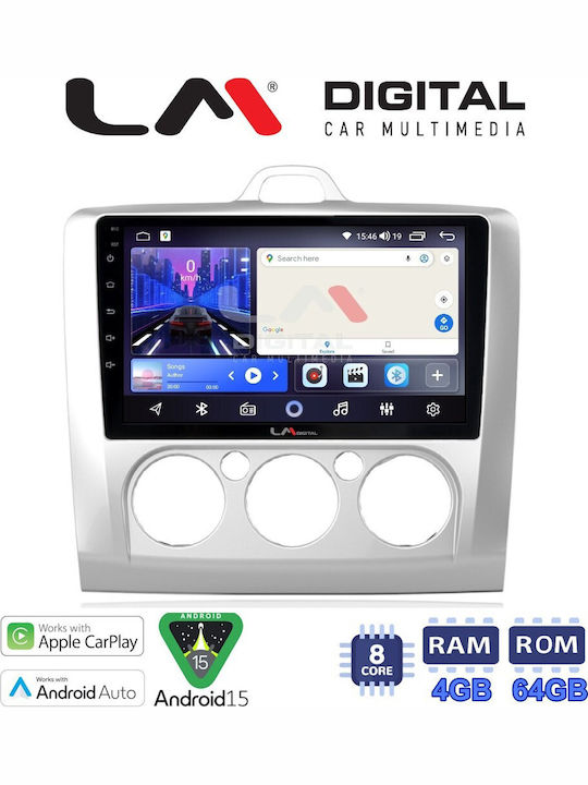 LM Digital Ηχοσύστημα Αυτοκινήτου για Ford Focus 2004>2012 (Bluetooth/USB/WiFi/GPS/Apple-Carplay/Android-Auto)