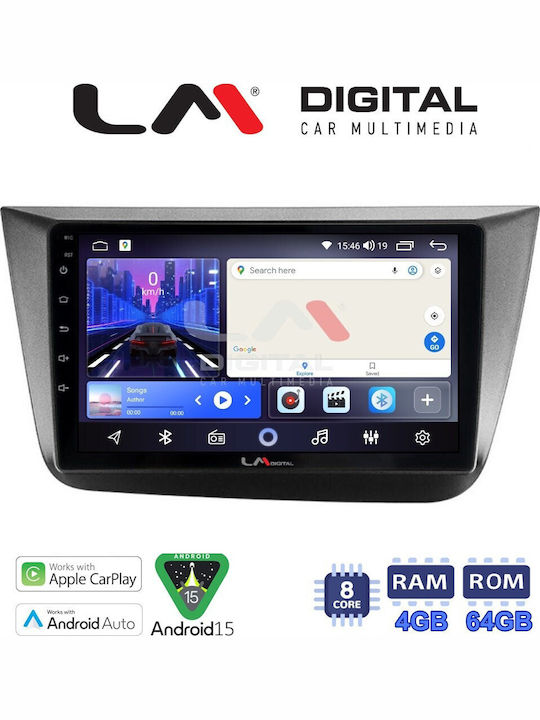 LM Digital Auto-Audiosystem für Seat Altea / Toledo 2004 > 2015 Bluetooth USB Eingebautes Wi-Fi GPS Apple CarPlay Android Auto