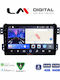 LM Digital Auto-Audiosystem für Opel Agila Suzuki Hoch 2008 Bluetooth USB Eingebautes Wi-Fi GPS Apple CarPlay Android Auto