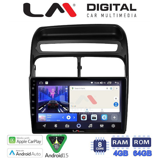 LM Digital Ηχοσύστημα Αυτοκινήτου για Fiat Grande Punto / Linea 2007>2011 (Bluetooth/USB/WiFi/GPS/Apple-Carplay/Android-Auto)