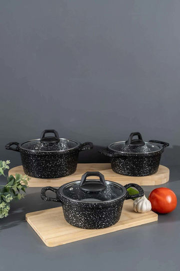 SteweHome Gusseisen Töpfe Set 6 Teile
