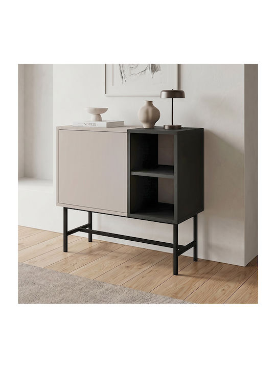 Sideboard Mona from Wood & Metal Sandstone 81x40x80cm