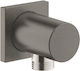 Grohe Regenbrause Outlet Winkel 1/2" Anti-Rückfluss Schutz Gebürstetes Hartgrafit Matt Anthrazit