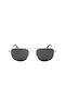 American Optical Unisex Sunglasses with Silver Frame and Black Lens