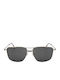 American Optical Unisex Sunglasses with Silver Frame and Black Lens