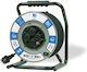 PAWBOL Extension Cord Reel 4 Sockets with 25m Cable Cross Section 3 x 1.5mm² and Grounding Waterproof