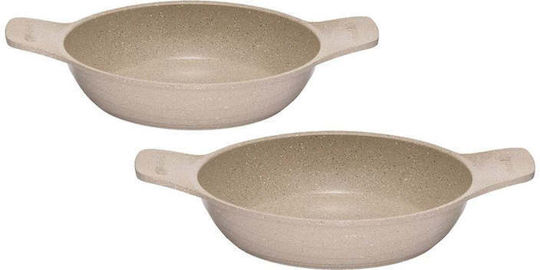 SteweHome Crucible Cookware Σετ Τηγάνια από Μαντέμι 2 τεμάχια