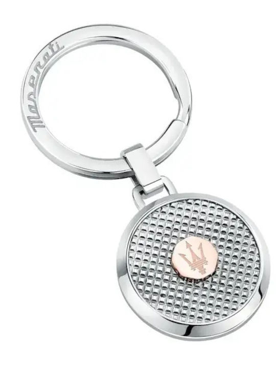 Maserati Schlüsselanhänger Kmu2230101 Silbernes Schlüsselanhänger Logo Kmu2230101 Silber