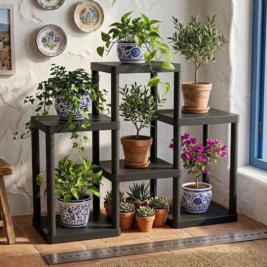 Wall Shelf Sakura 62x50x18cm Black Wall Shelf Sakura 62x50x18cm Black