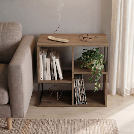 Βιβλιοθήκη Bolton Ανοιχτό Καρυδί 62x22x62εκ. Βιβλιοθήκη Bolton Ανοιχτό Καρυδί 62x22x62εκ.