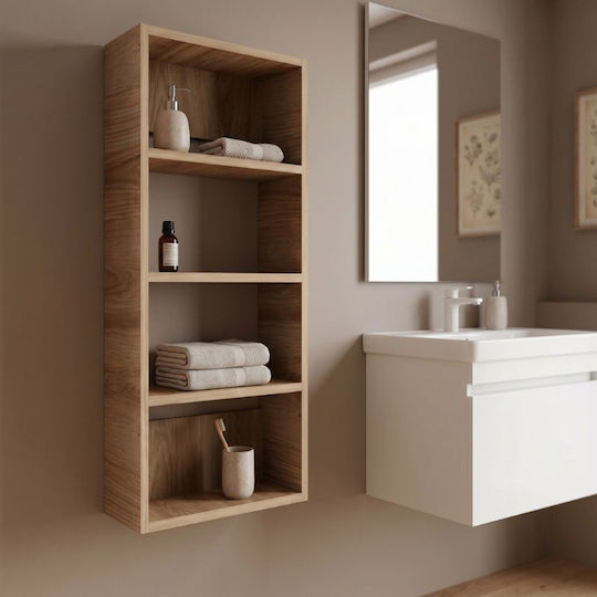Rafina Walnut Wall Shelf 40x15x90cm GP037-0296 1