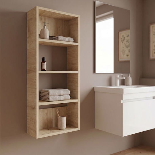 Raft Rafturi De Perete Rafina 40x15x90cm Stejar Safir Raft Rafturi De Perete Rafina 40x15x90cm Stejar Safir